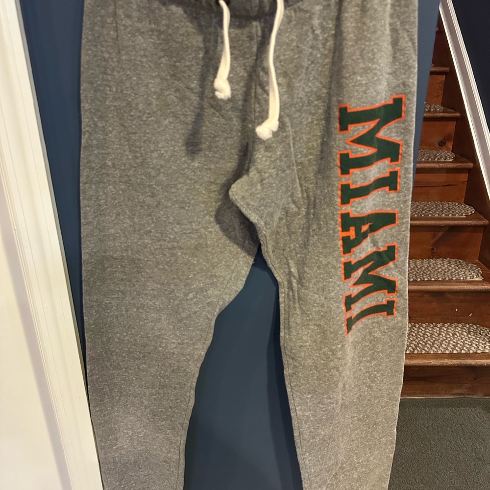 U Miami grey sweatpants